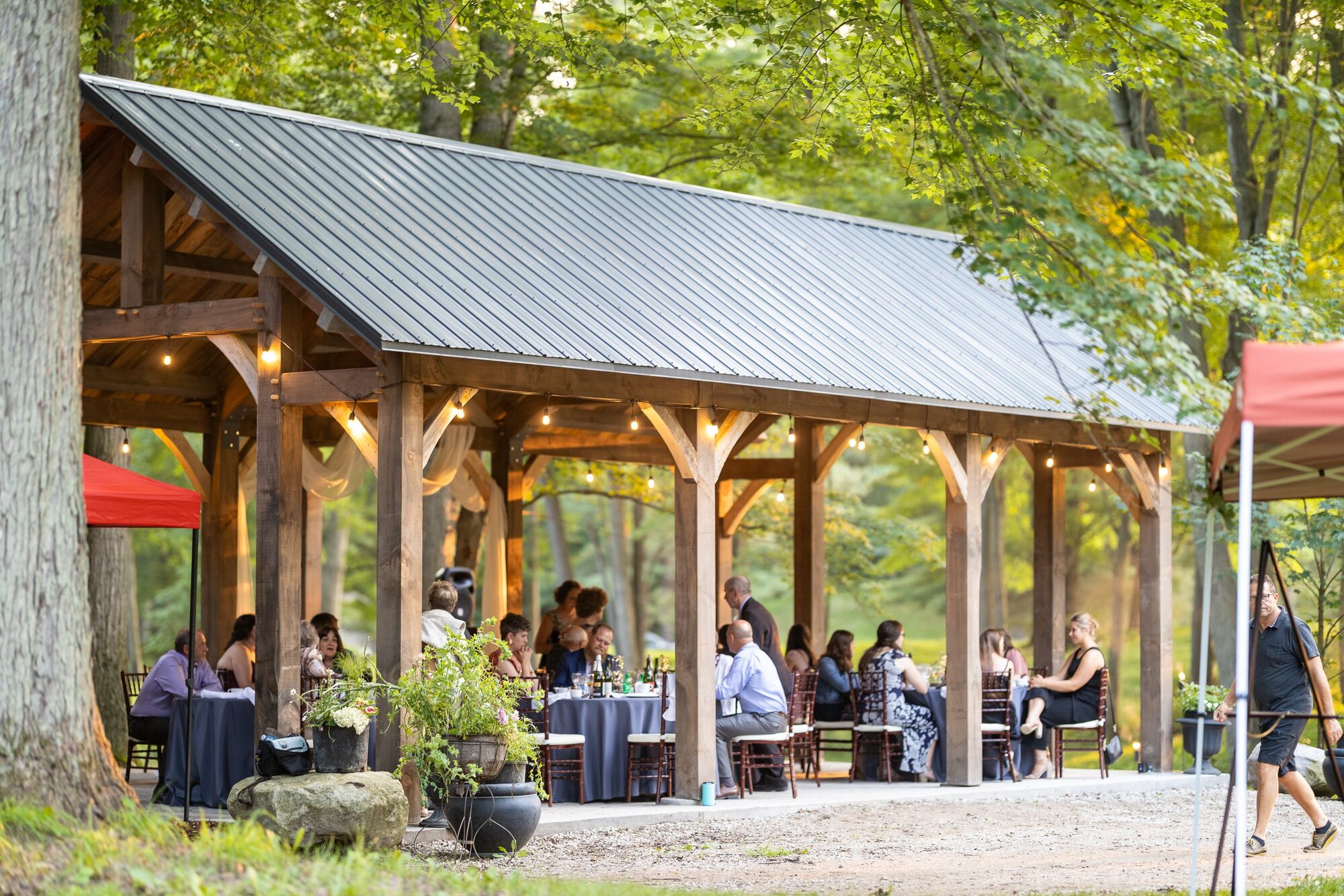 Couple exchanging vows during intimate elopement at Fernwood Hills